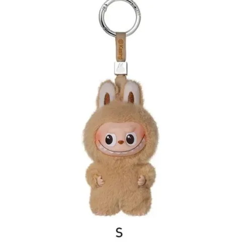POP MART Labubu V4 The Monsters Pin For Love Alphabet Plush Pendant - Letter S