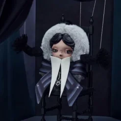 POP MART SKULLPANDA x Wednesday Nevermore Academy Plush Doll Pendant AUTHENTIC