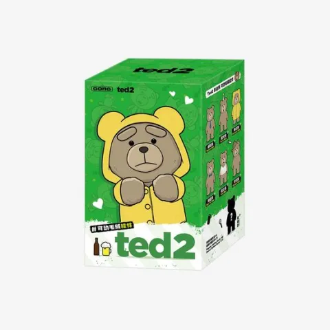 POP MART Ted2 Teddy Bear Action Plush Pendant Keychain Blind Box AUTHENTIC