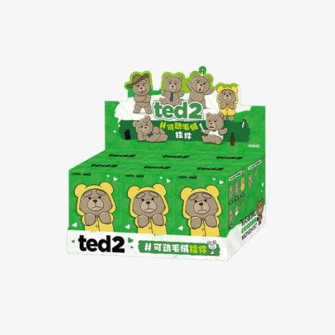 POP MART Ted2 Teddy Bear Action Plush Pendant Keychain Blind Box AUTHENTIC