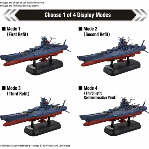 (PRE-ORDER: November 2026) Bandai Hobby Star Blazers Space Battleship Yamato 3199 Deluxe Set 1/1000 Scale Model Kit