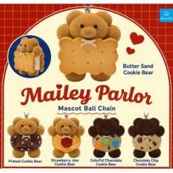 Qualia Mailey Parlor Cookie Bear Mascot Gacha Gashapon Capsule Figure - 1 Random