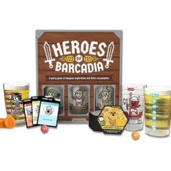 Rollacrit: Heroes of Barcadia Board Game: A Dungeon Exploration Drinking Game