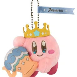 Sanei Horoscope Collection Kirby Mascot Aquarius 4-inch Mini Plush Keychain
