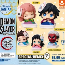 Stasto Demon Slayer Sleeping Time Mascot Remix Gacha Capsule Figure - 1 Random