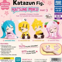 Takara Tomy ARTS Vocaloid Hatsune Miku Kata Zun Fig Part3 Mascot Gacha Figure - 1 pc