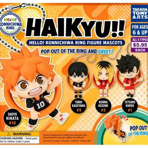 Takara Tomy Haikyu!! Konnichiwa! Hello Figure Mascot Gacha Capsule - 1 Random