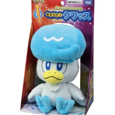 Takara Tomy Pokemon I Choose You! Quaxsly 9 Inch Stuffed Plush