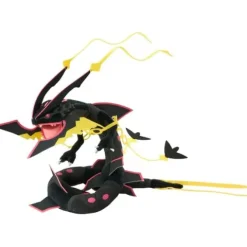 Takara Tomy Pokemon Shiny Black Mega Rayquaza 16-Inch Stuffed Plush