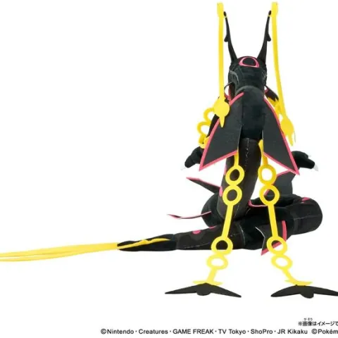 Takara Tomy Pokemon Shiny Black Mega Rayquaza 16-Inch Stuffed Plush