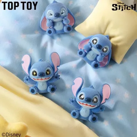 TOP TOY Disney Stitch Mini Fluffy Series Figures Blind Surprise Bag (3 figures)