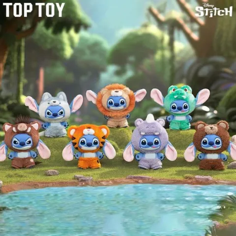 TOP TOY Disney Stitch Wild Animal Series Vinyl Plush Blind Box AUTHENTIC