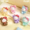 TOP TOY Sanrio Hello Kitty Teddy Pajamas Plush Keychain Blind Box
