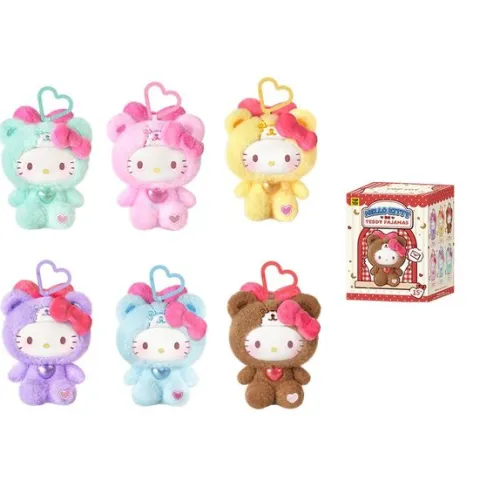 TOP TOY Sanrio Hello Kitty Teddy Pajamas Plush Keychain Blind Box