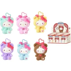 TOP TOY Sanrio Hello Kitty Teddy Pajamas Plush Keychain Blind Box