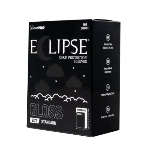 Ultra Pro Eclipse Sleeves Gloss 105ct - Jet Black