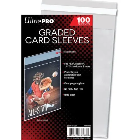 Ultra Pro Graded Card Sleeves Resealable Clear 100 pack