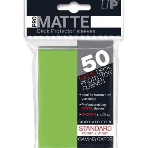 Ultra Pro Standard Pro-Gloss Sleeve (50 Pack) - Lime Green