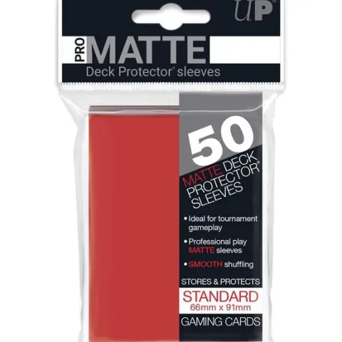 Ultra Pro Standard Pro-Matte Sleeve (50 Pack) - Red