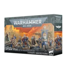 Warhammer 40k Space Marines Captain Titus and the Wardens of Ultramar
