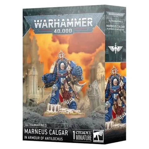 Warhammer 40K: Ultramarines - Marneus Calgar in Armor of Antilochus